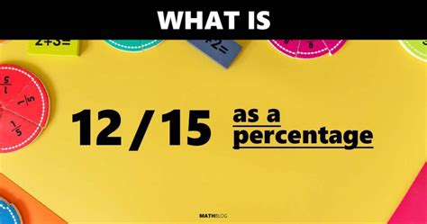 12/15 As A Percentage 12/15 As A Percentage