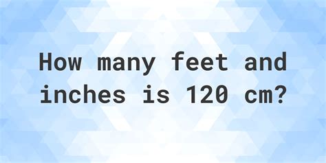 120Cm In Feet