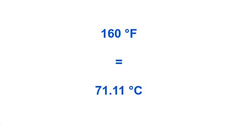 160 F To C