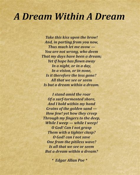 A Dream Within A Dream Poem