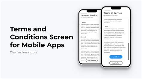 Android Terms and Conditions Screen
