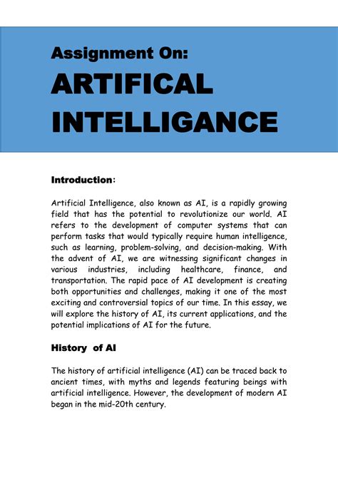 5 AI Assignment Tips