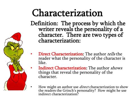 Characterization Definition Literature Characterization Definition Literature