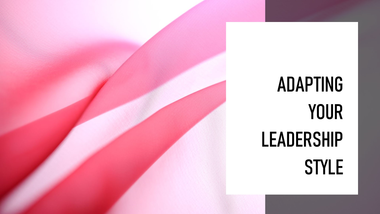Coaching And Situational Leadership Adapting Your Style Dv Coaching And Situational Leadership Adapting Your Style Dv