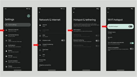 Configure Android Hotspot Settings