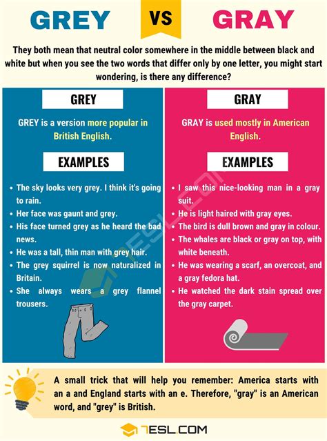Difference Between Grey And Gray
