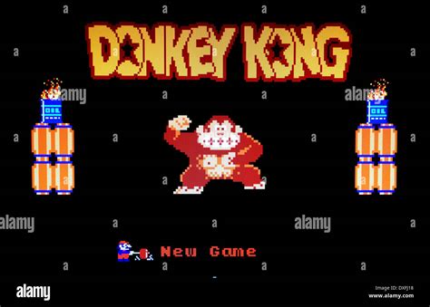Donkey Kong Classic 80 S Arcade Game Stock Photo Alamy Donkey Kong Classic 80 S Arcade Game Stock Photo Alamy
