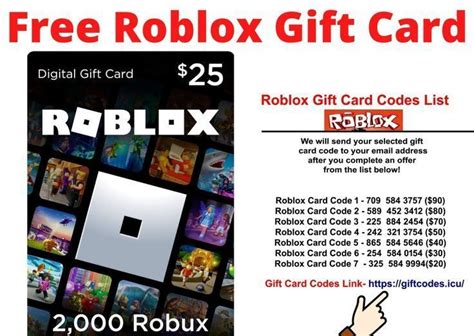 Free Robux Card Generator Online