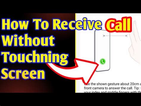 How To Answer Call Without Touching The Screen Youtube How To Answer Call Without Touching The Screen Youtube