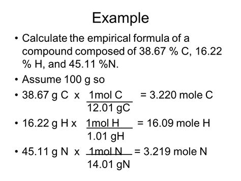 How To Calculate Empirical Formula