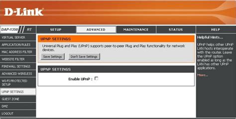 Enable UPNP Enable UPNP