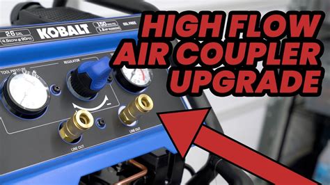 Kobalt Quiet Tech Air Compressor High Flow Coupler Upgrade Youtube Kobalt Quiet Tech Air Compressor High Flow Coupler Upgrade Youtube