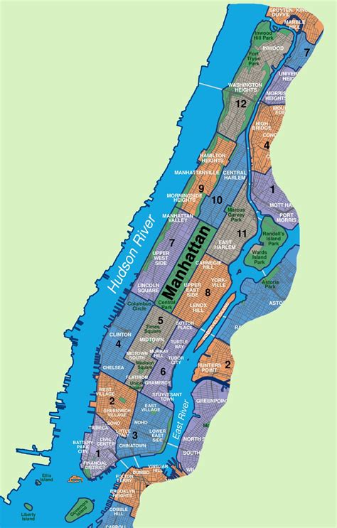 Map Of Manhattan Neighborhoods Quarters New York City Map Nyc Map Images Map Of Manhattan Neighborhoods Quarters New York City Map Nyc Map Images