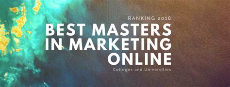 Masters In Marketing Online