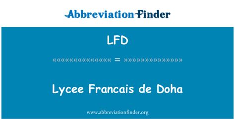What is LFD Meaning