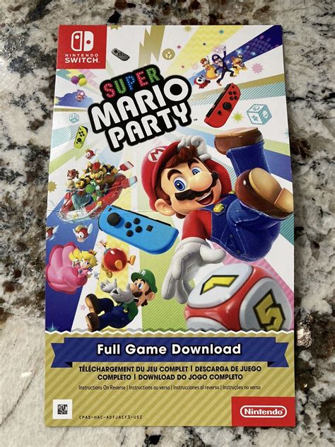 Nintendo Switch W Super Mario Party Full Game Download Bundle Nintendo Switch W Super Mario Party Full Game Download Bundle