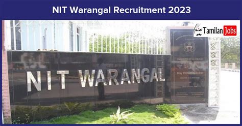 Nit Warangal Recruitment 2023 Apply Online For Project Staff Jobs Nit Warangal Recruitment 2023 Apply Online For Project Staff Jobs