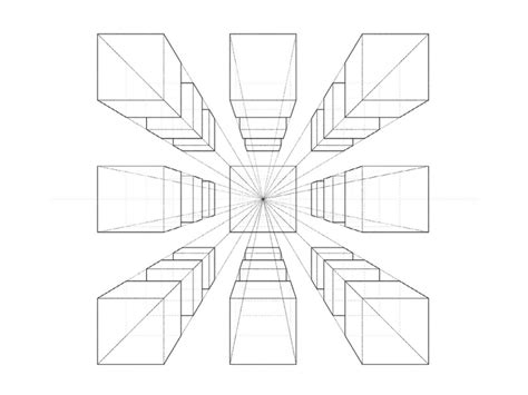 One Point Perspective One Point Perspective