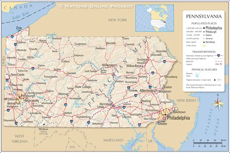 Reference Maps Of Pennsylvania Usa Nations Online Project Reference Maps Of Pennsylvania Usa Nations Online Project