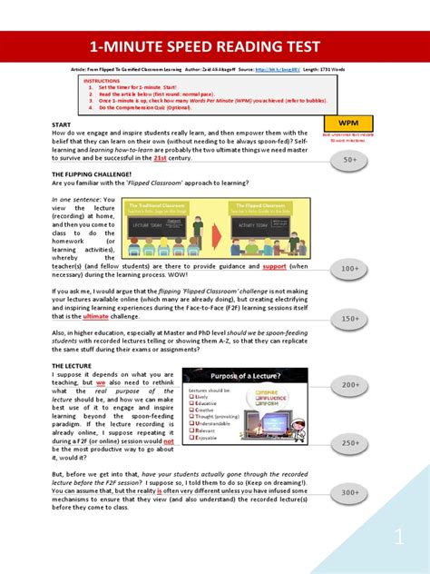 Speed Reading Test Lecture Classroom Free 30 Day Trial Scribd Speed Reading Test Lecture Classroom Free 30 Day Trial Scribd