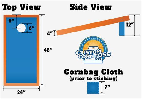 Standard Cornhole Boards Dimensions And Game Guidelines Standard Cornhole Boards Dimensions And Game Guidelines