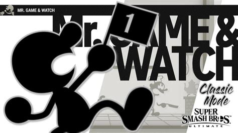 Super Smash Bros Ultimate Classic Mode Mr Game Watch Youtube Super Smash Bros Ultimate Classic Mode Mr Game Watch Youtube