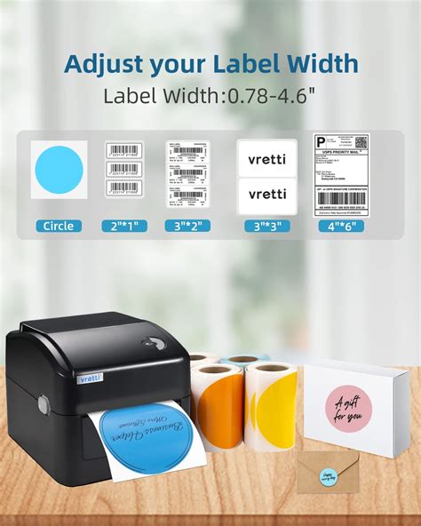 Vretti Bluetooth Shipping Label Printer Thermal Label Printer 4X6 Vretti Bluetooth Shipping Label Printer Thermal Label Printer 4X6