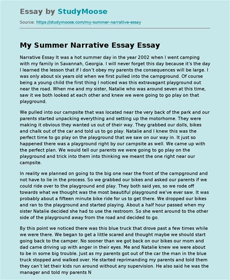 What Are Narrative Essays What Are Narrative Essays