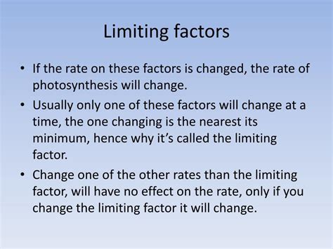 What Is A Limiting Factor