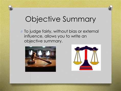 What Is A Objective Summary