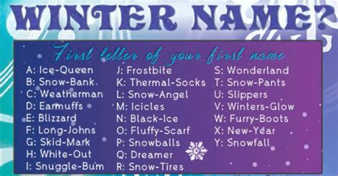 Winter Name Generator Enchanted Little World Winter Name Generator Enchanted Little World