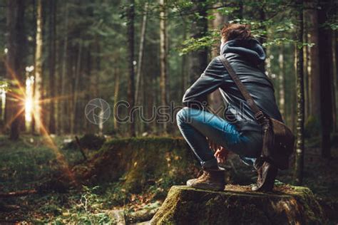 Young Man Exploring The Forest Stock Photo 2277208 Crushpixel Young Man Exploring The Forest Stock Photo 2277208 Crushpixel